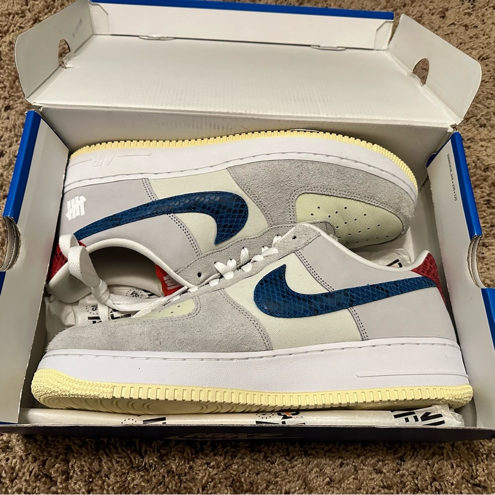 NIKE AIR FORCE 1 LOW SP GREY FOG/IMPERIAL BLUE SZ 12M
